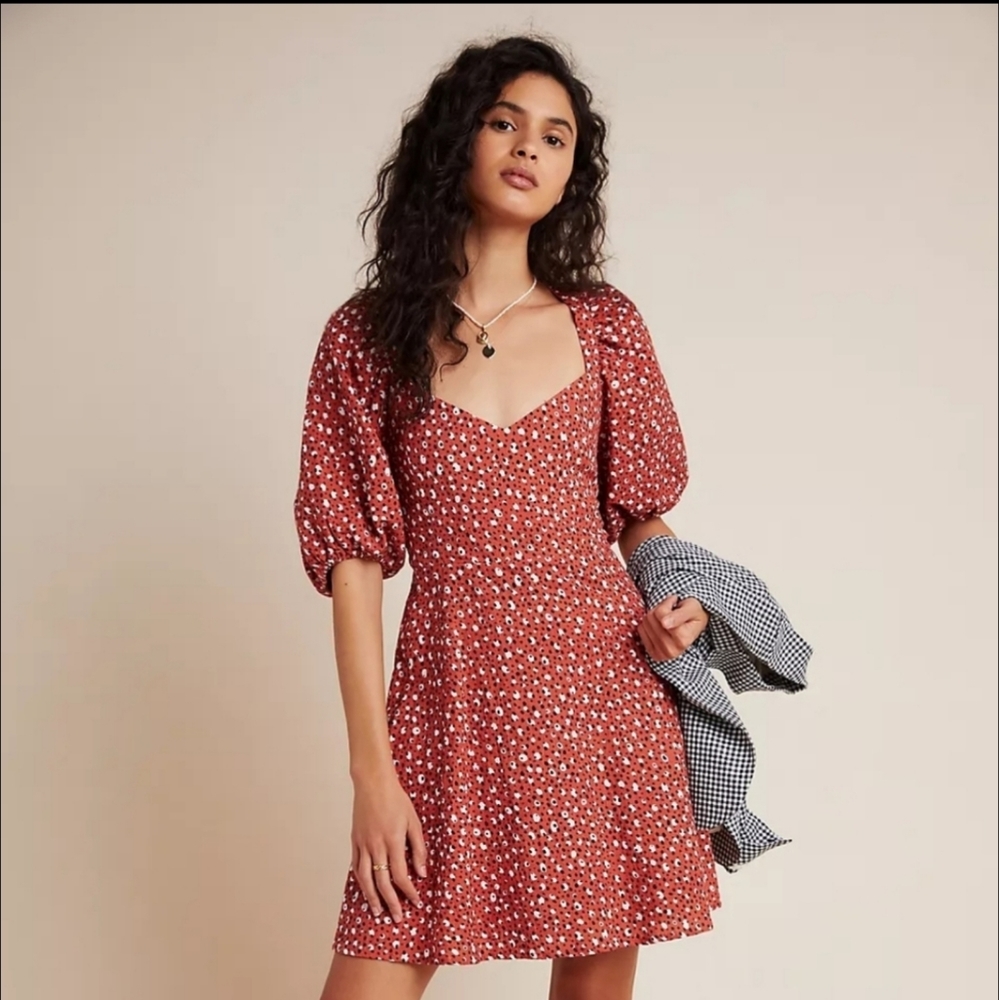 The Odells Ariel Dress Malmo Polka Dot Print.Sz L